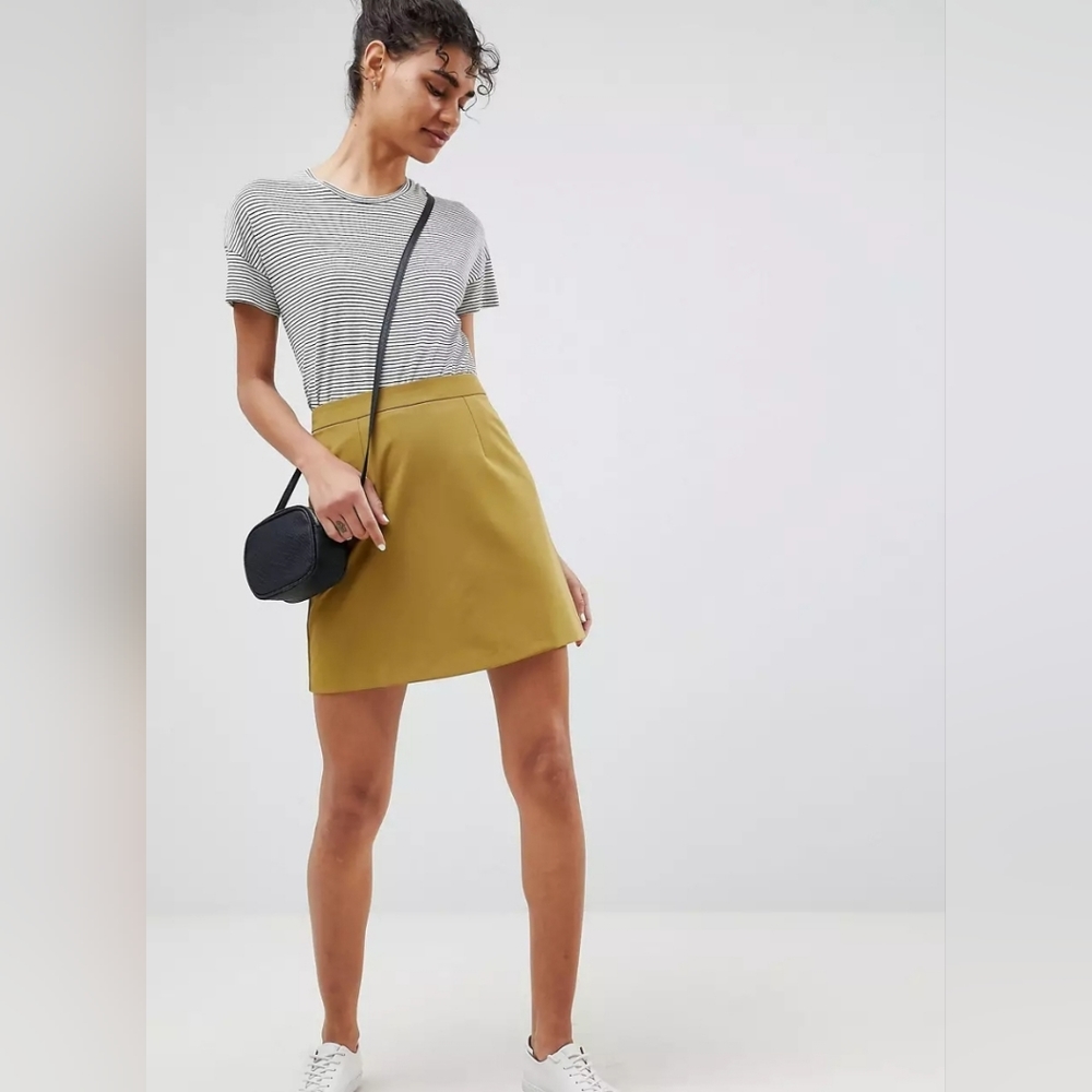 ASOS Olive Green Mini Skirt Excellent Condition!!